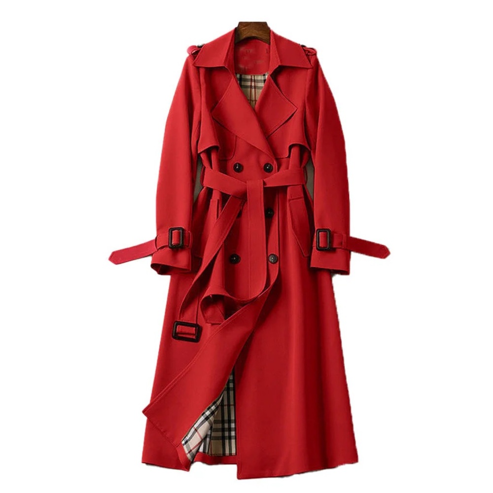 NWT RED TRENCH COAT. PERFECT FOR FALL!